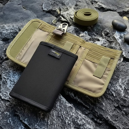 Portefeuille Nylon 3 Volets avec Multiples Fentes pour Cartes - Idéal Sport Outdoor
