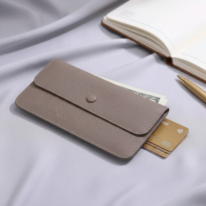 Portefeuille Long en Cuir Véritable pour Femme - Élégant et Pratique