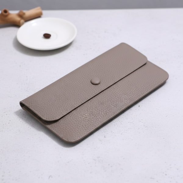 Portefeuille Long en Cuir Véritable pour Femme - Élégant et Pratique