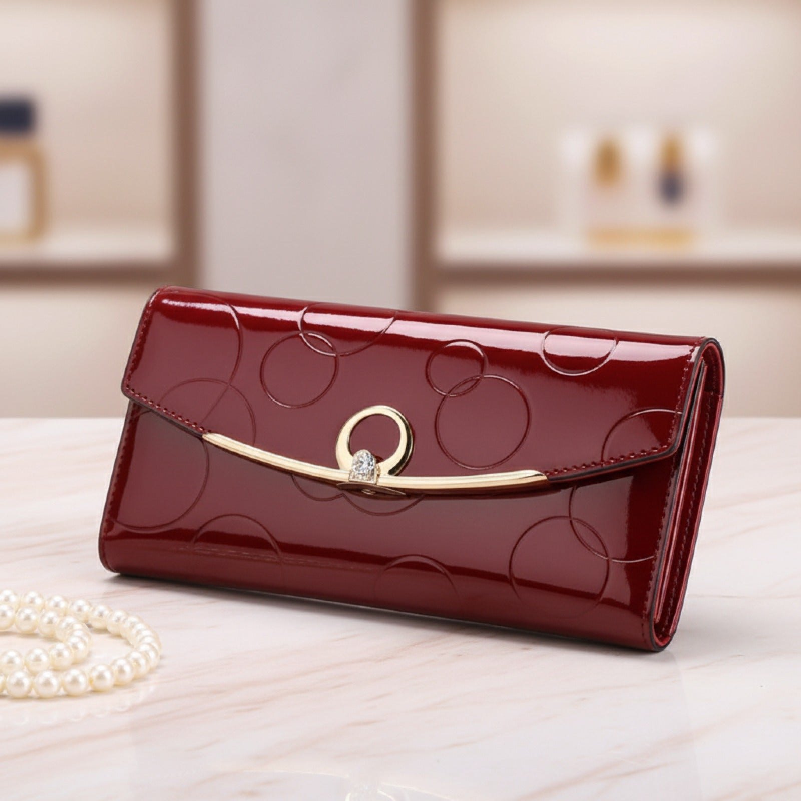 Portefeuille Long Femme RFID : Sac à Main Chic avec Fermeture Éclair et Grande Capacité