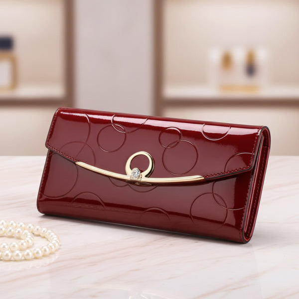Portefeuille Long Femme RFID : Sac à Main Chic avec Fermeture Éclair et Grande Capacité