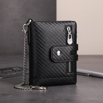 Portefeuille Homme Fibre de Carbone avec Blocage RFID - Porte-cartes fin et élégant